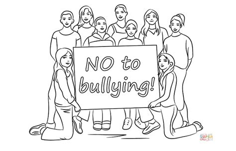 Sketsa poster bullying  bully harassment